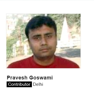 Prakash Goswami, Contributor, Delhi