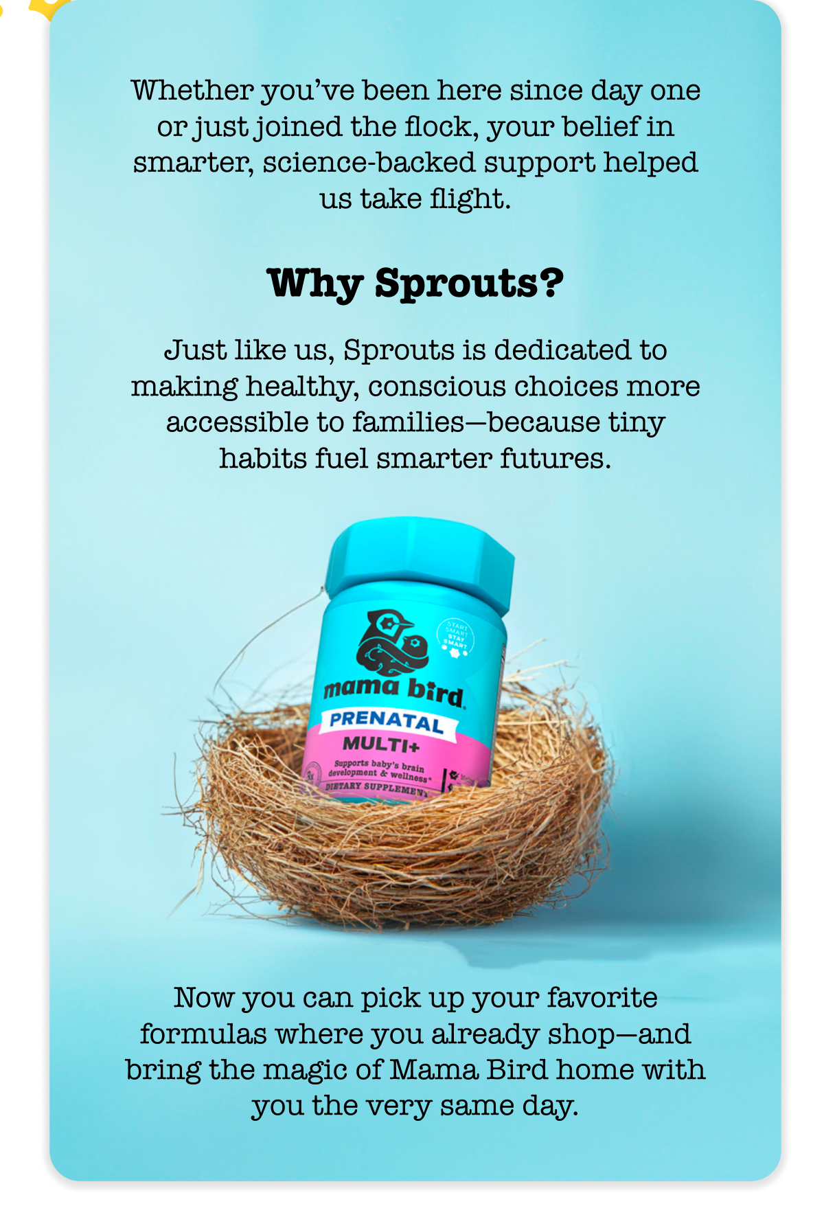Whether you've been here since day one or just joined the flock, your belief in smarter, science-backed support helped us take flight.