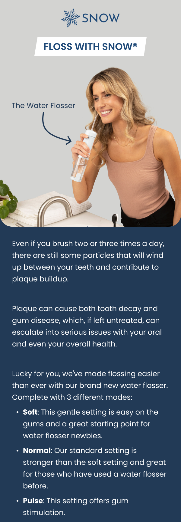 How is your flossing routine? Snow