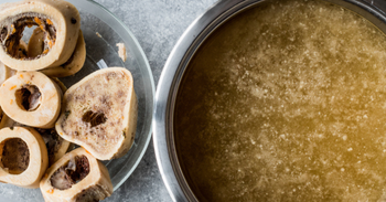bones and a bowl of bone broth