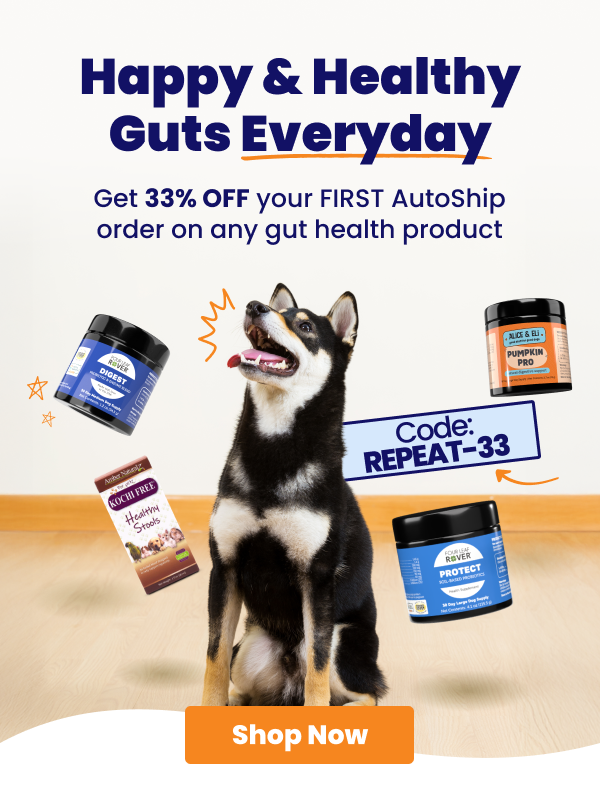 Save 33% on your FIRST AutoShip on any Gut Health product