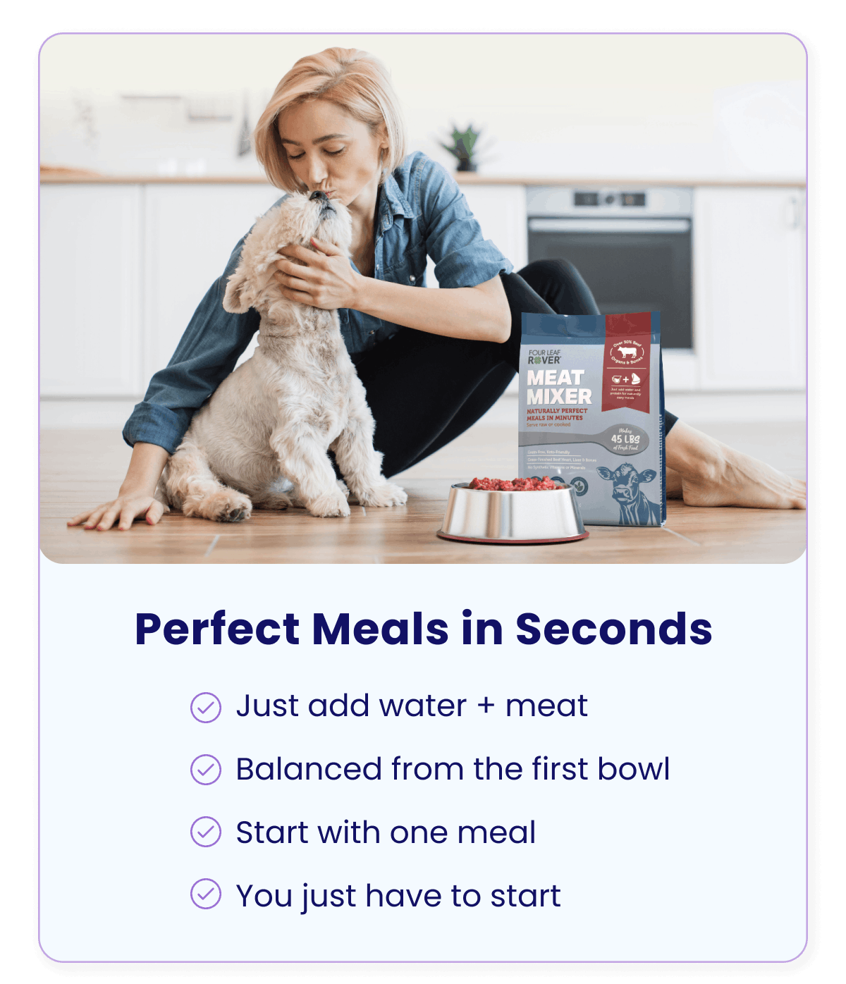 Raw and cooked meals made easy with Meat Mixer.