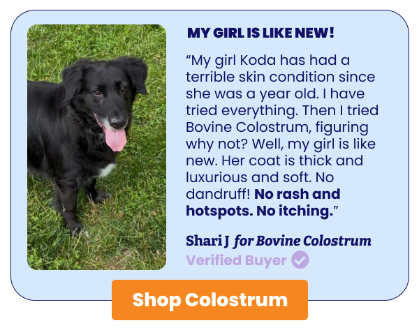 Testimonial for colostrum
