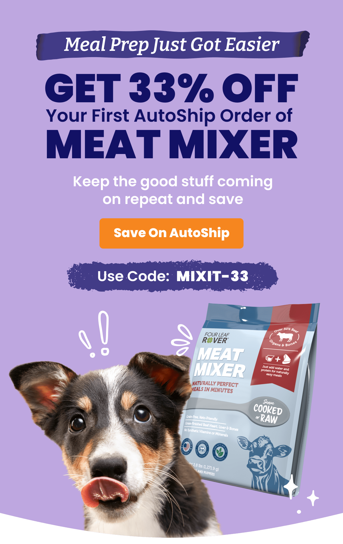 Save 33% on Meat Mixer with AutoShip
