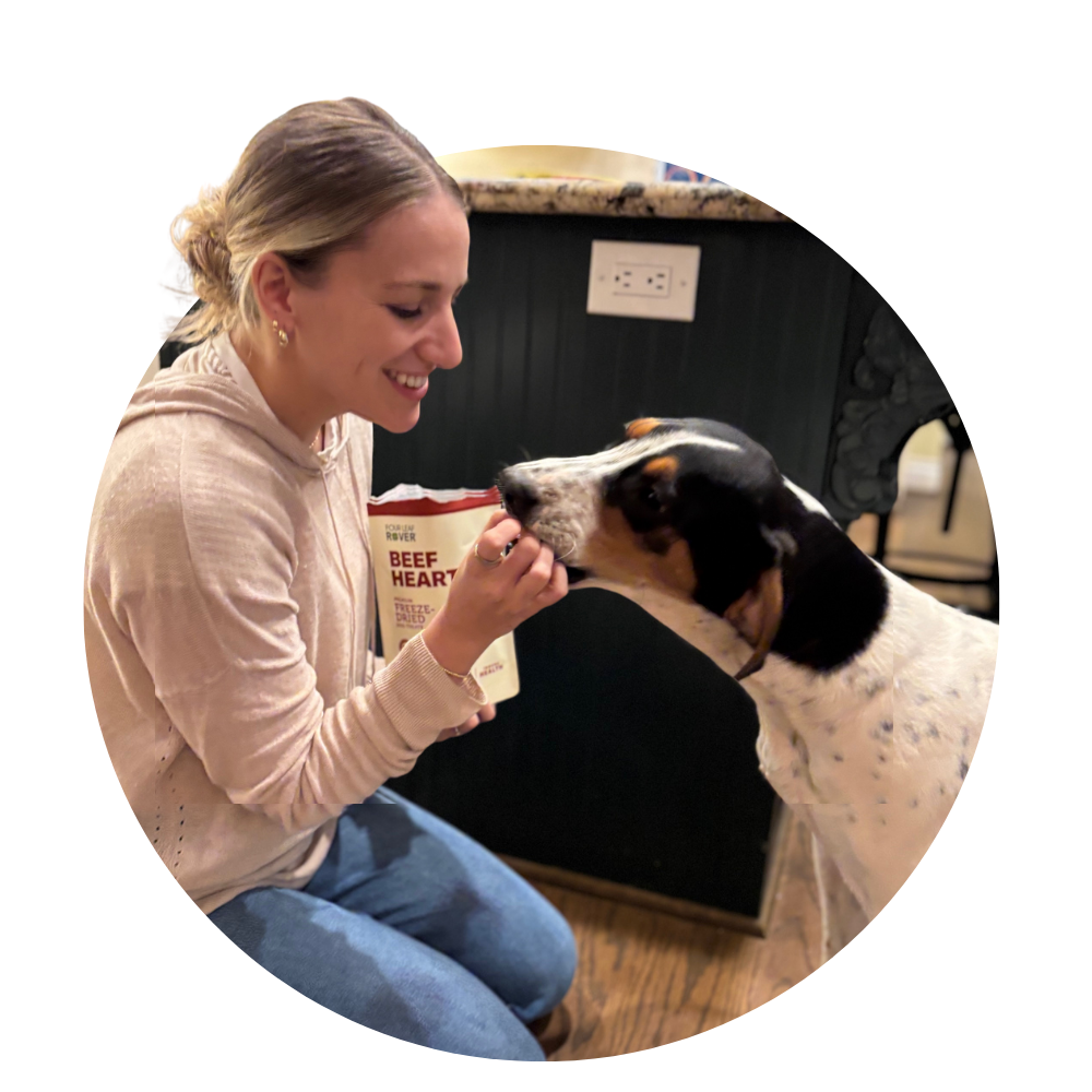 Danielle from Dogs Naturally and Delilah the dog