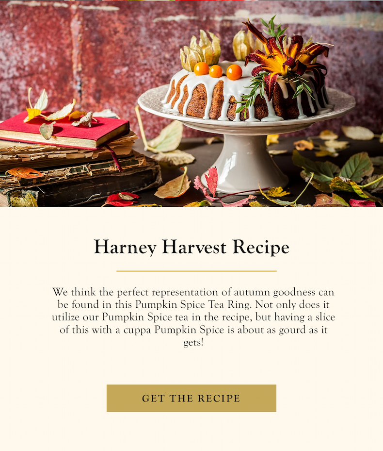 Pumpkin Spice Tea Ring Recipe