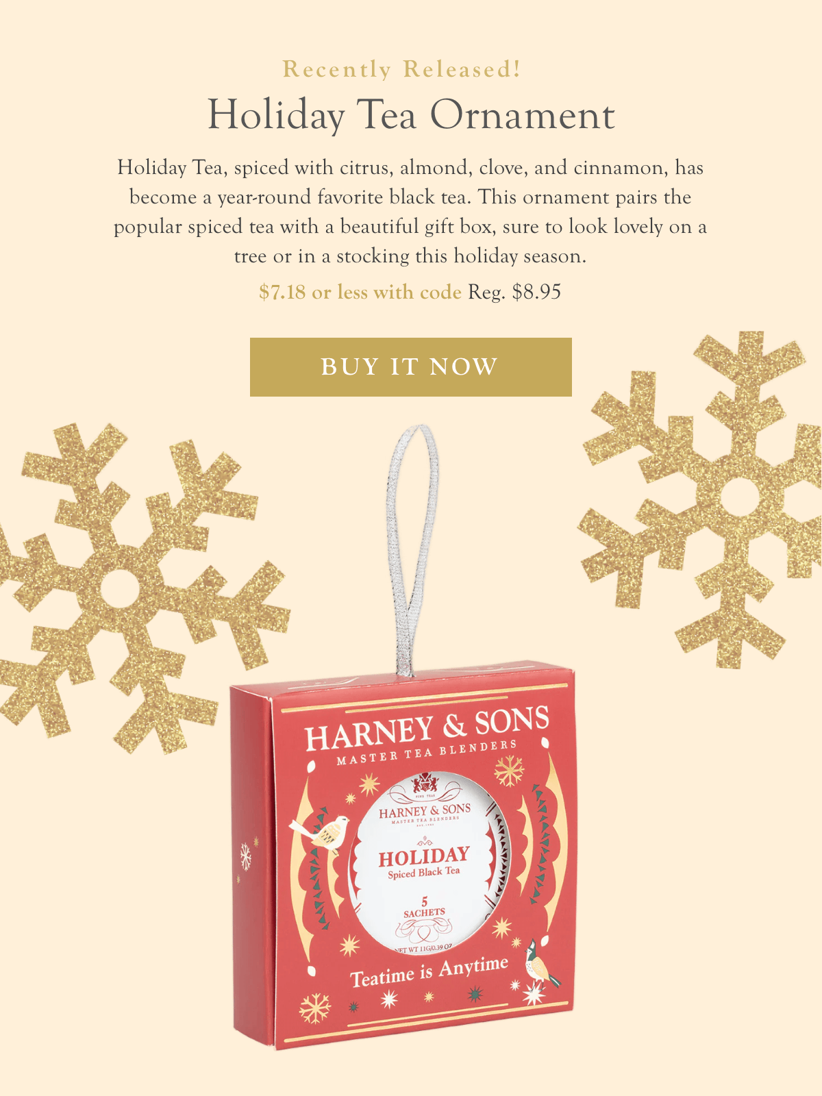 Holiday Tea Ornament