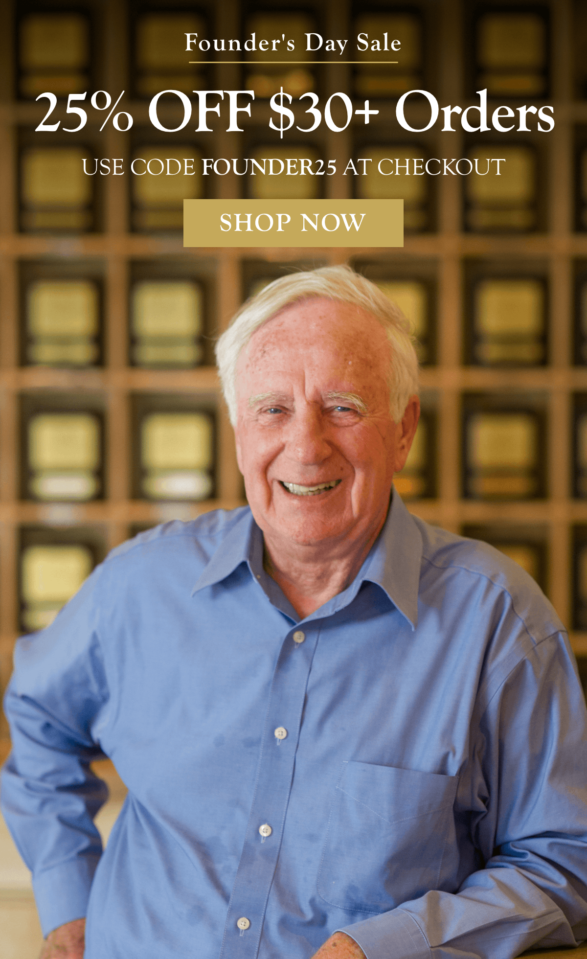 Founder's Day Celebration Sale | 25% OFF All Orders Over $30   |   Order now—these Founder's Day deals end at midnight! Use Code FOUNDER25