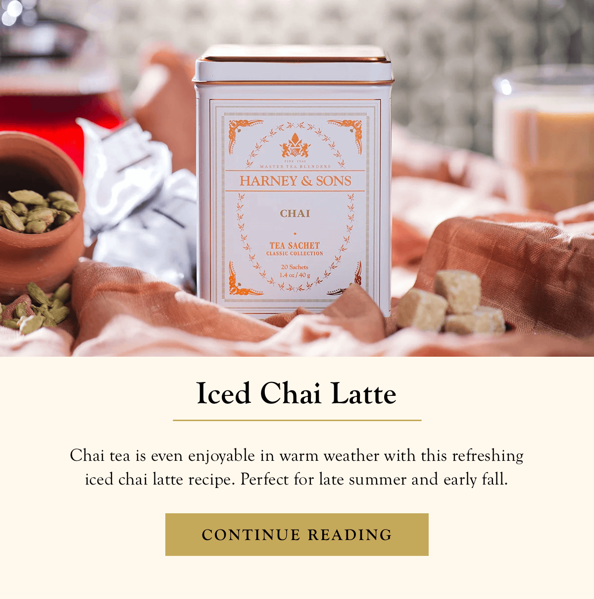 Iced Chai Latte  |  Continue Reading >