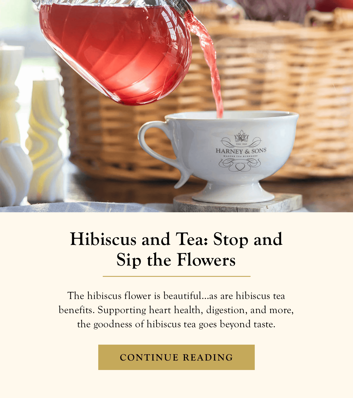 Hibiscus and Tea: Stop and Sip the Flowers