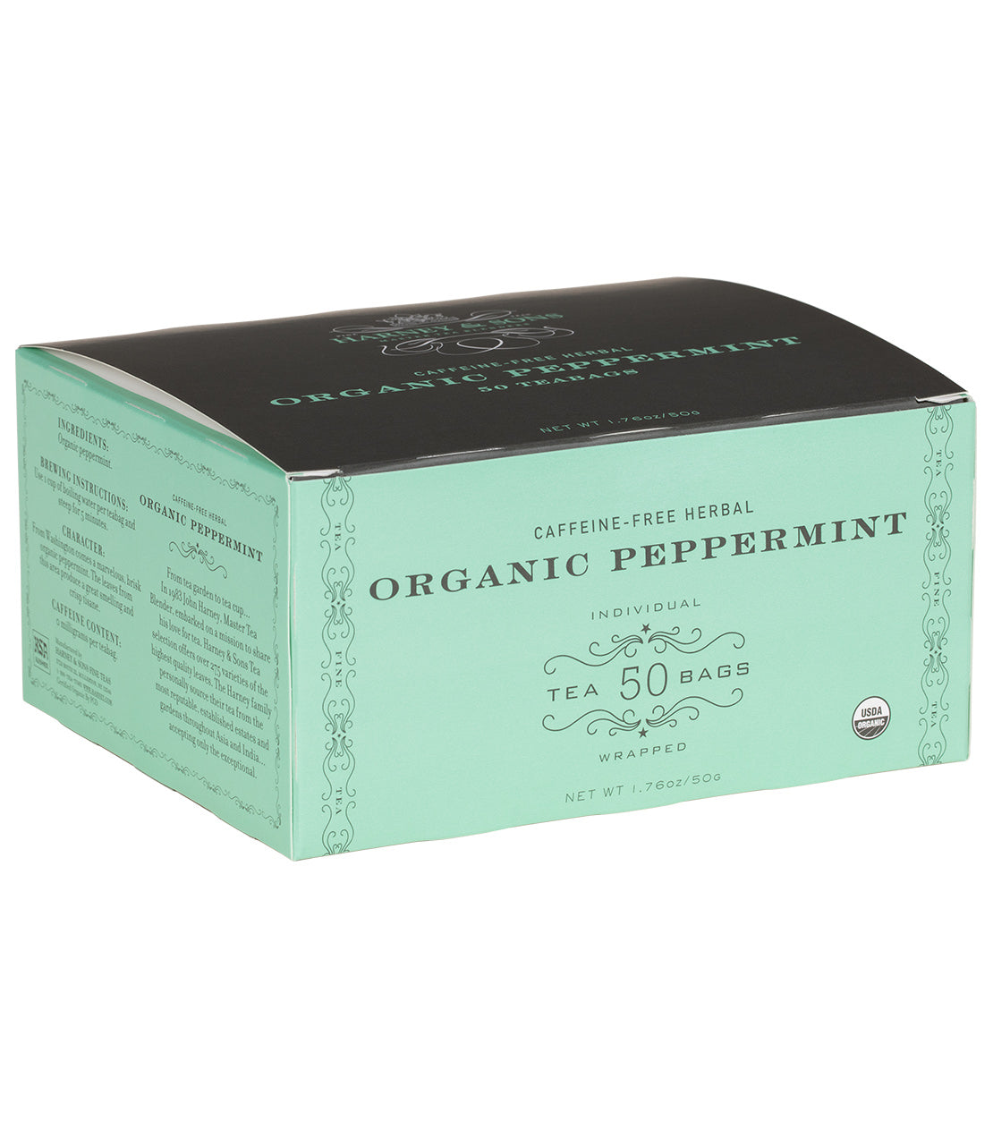 Organic Peppermint Herbal Box of 50