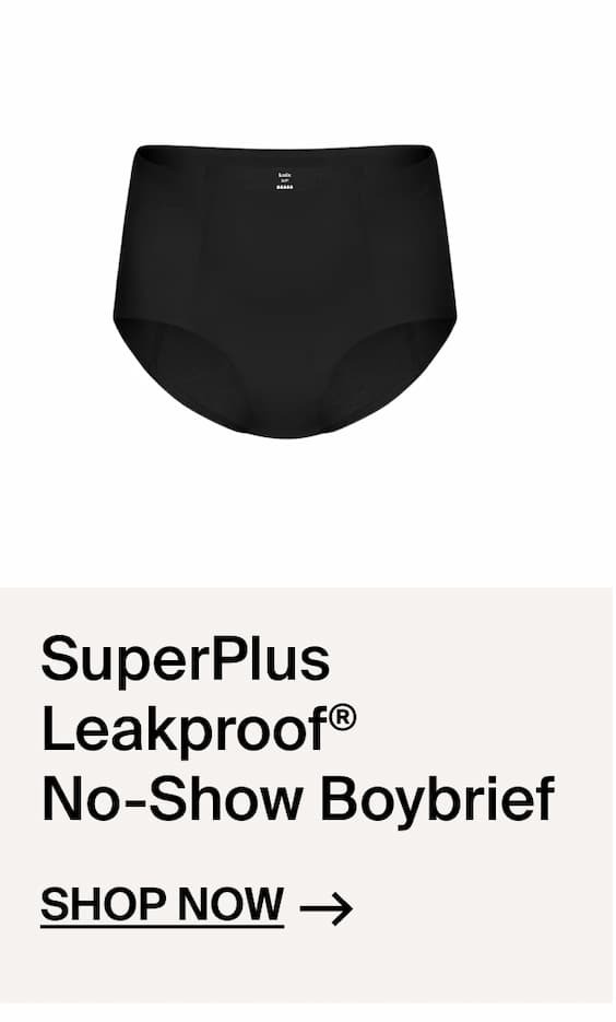 SuperPlus LEakproof No-Show Boybrief Shop Now ->