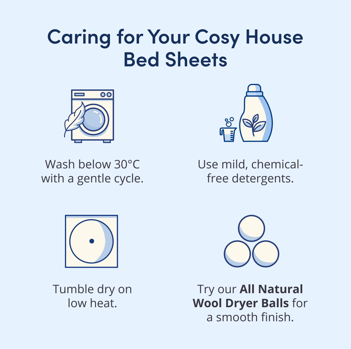 Caring for your cosy house bed sheets