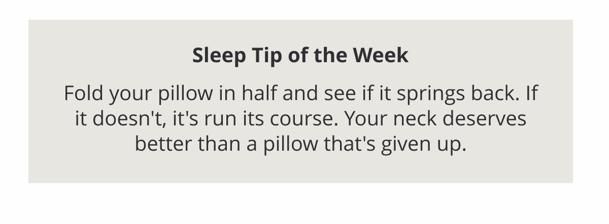 Sleep Tip of the Week