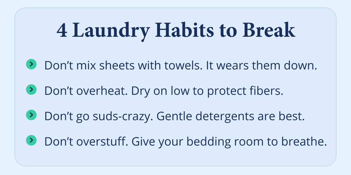 4 laundry habits to break