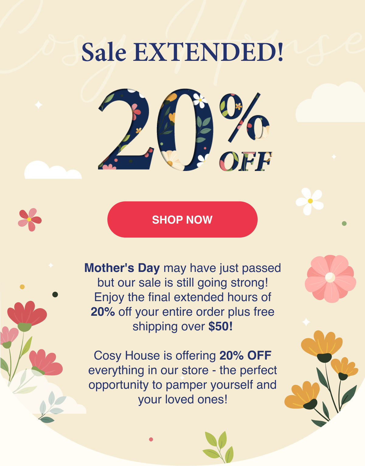 Countdown to a Cosy New year with 20% OFF
