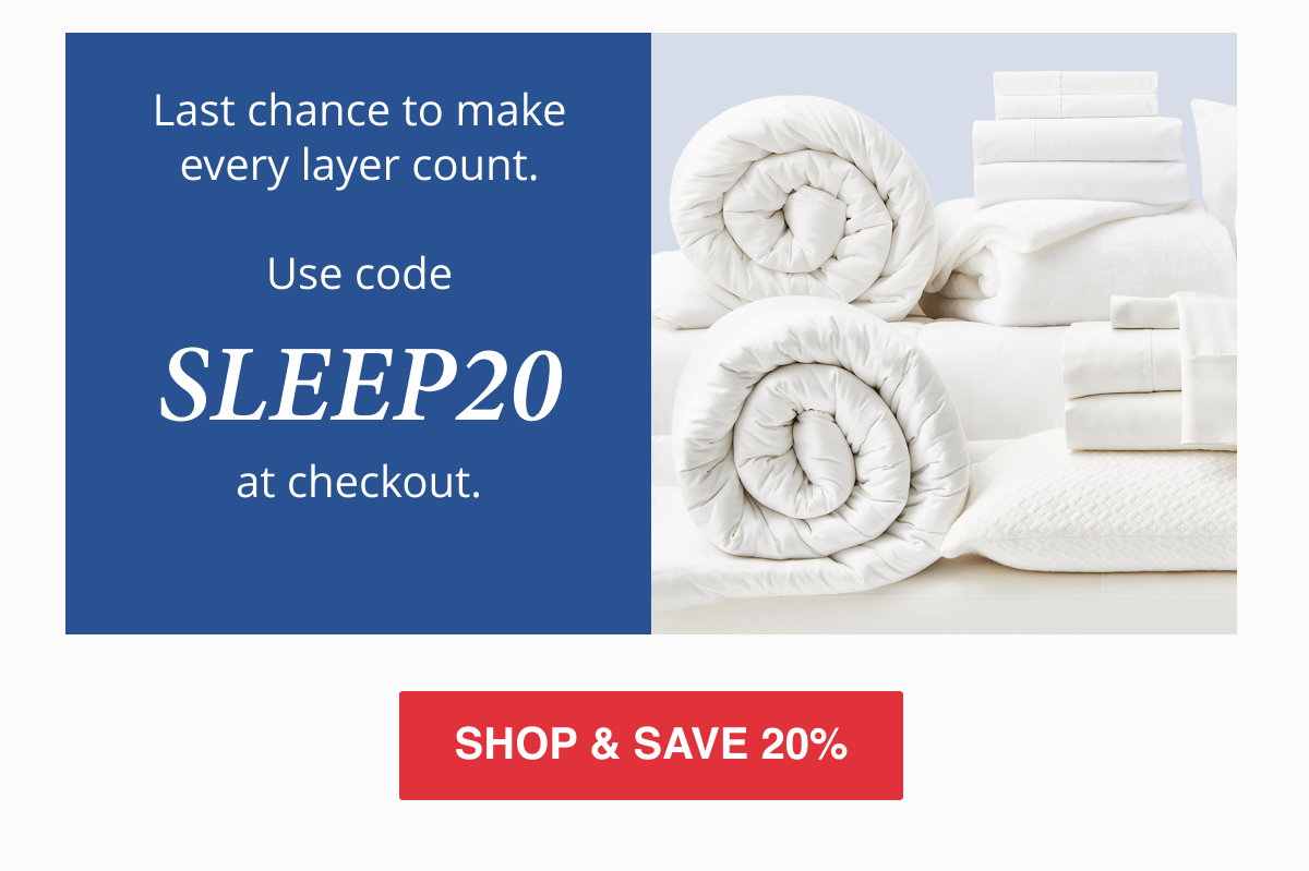 SHOP & SAVE 20%