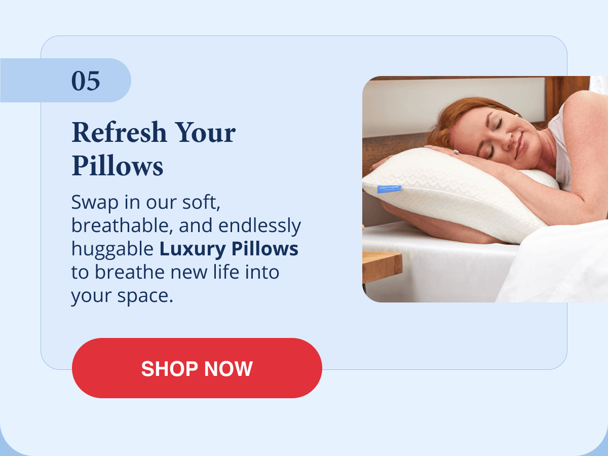 5. Refresh your pillows