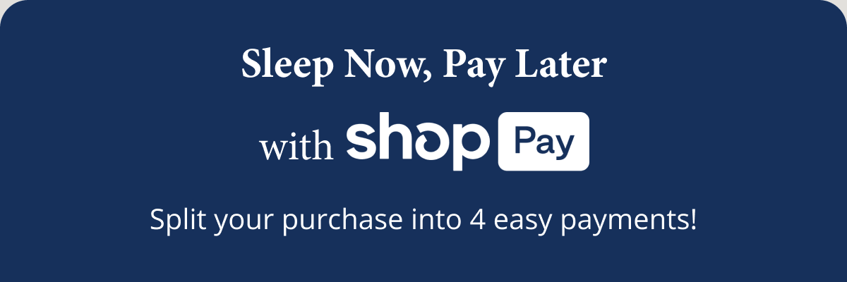 Sleep Now, Pay Later With Shop Pay