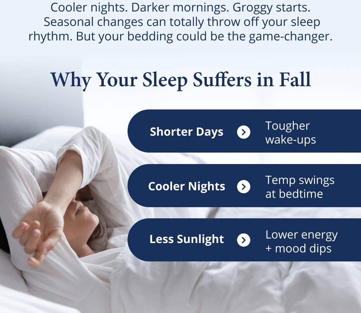 Why your sleep suffers in fall