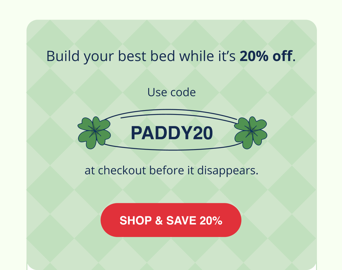 SHOP & SAVE 20% with code PADDY20