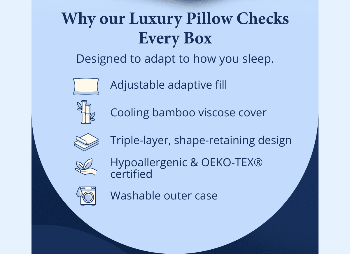 Why Our Luxury Pillow Check Every Box