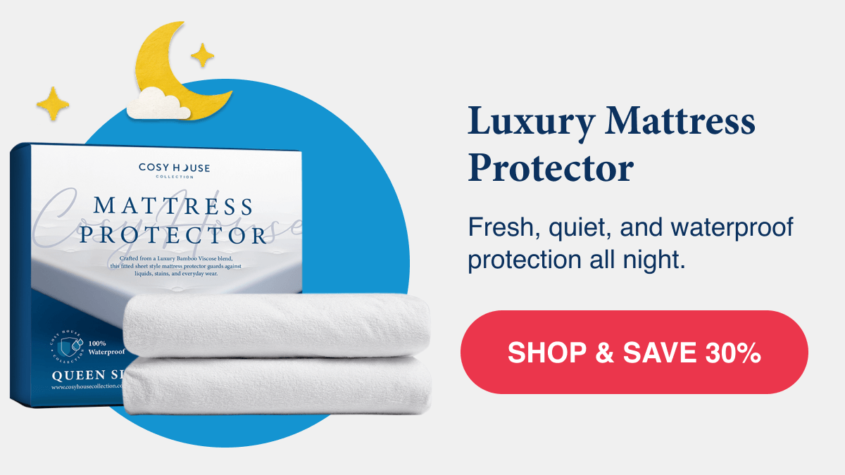 Luxury Mattress Protector: Fresh, quiet, and waterproof protection all night.