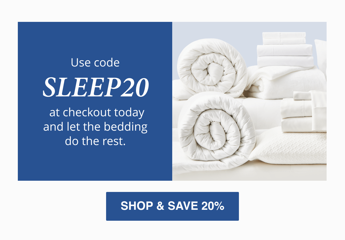SHOP & SAVE 20%