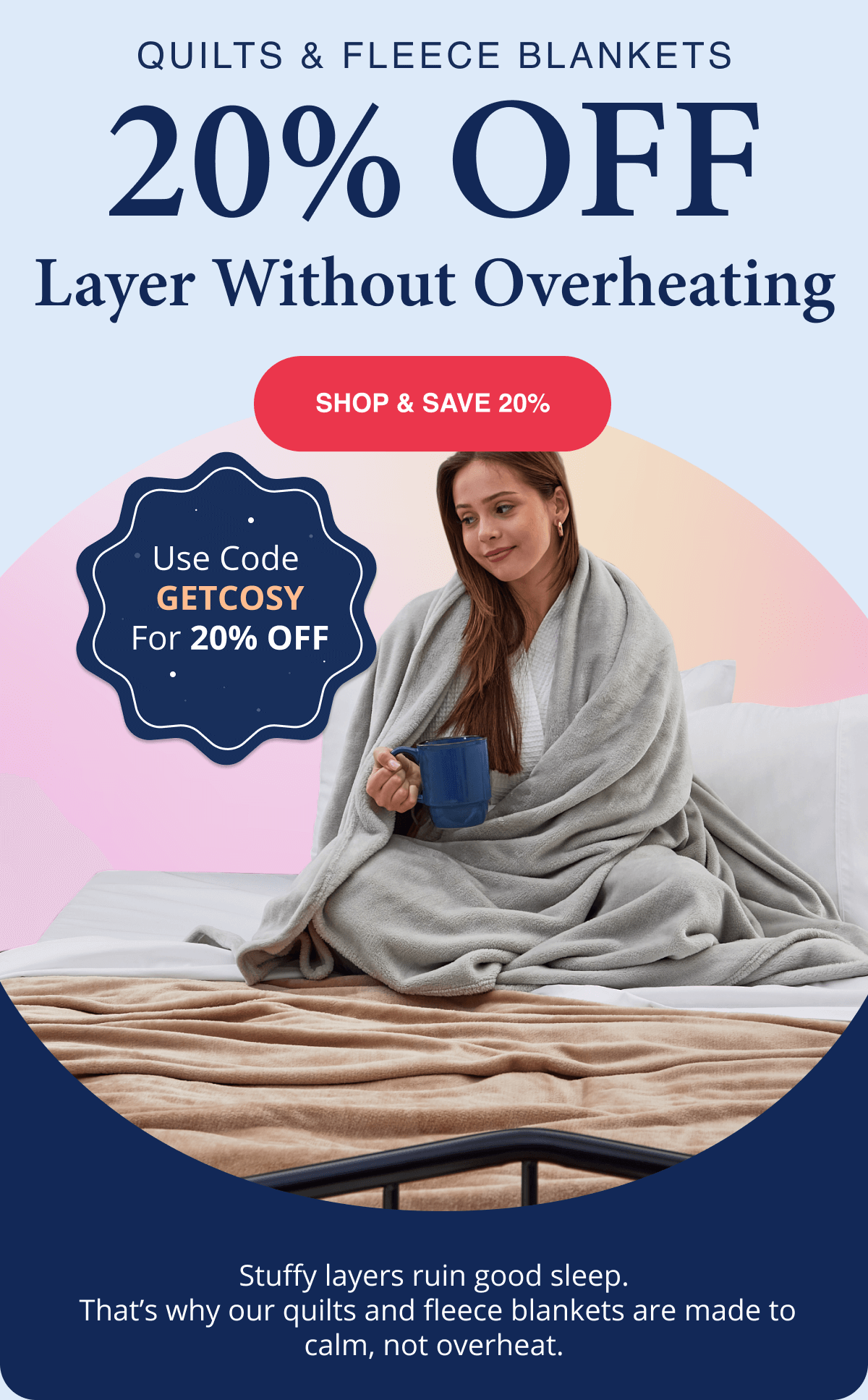 Quilts & Fleece Blankets - 20% OFF