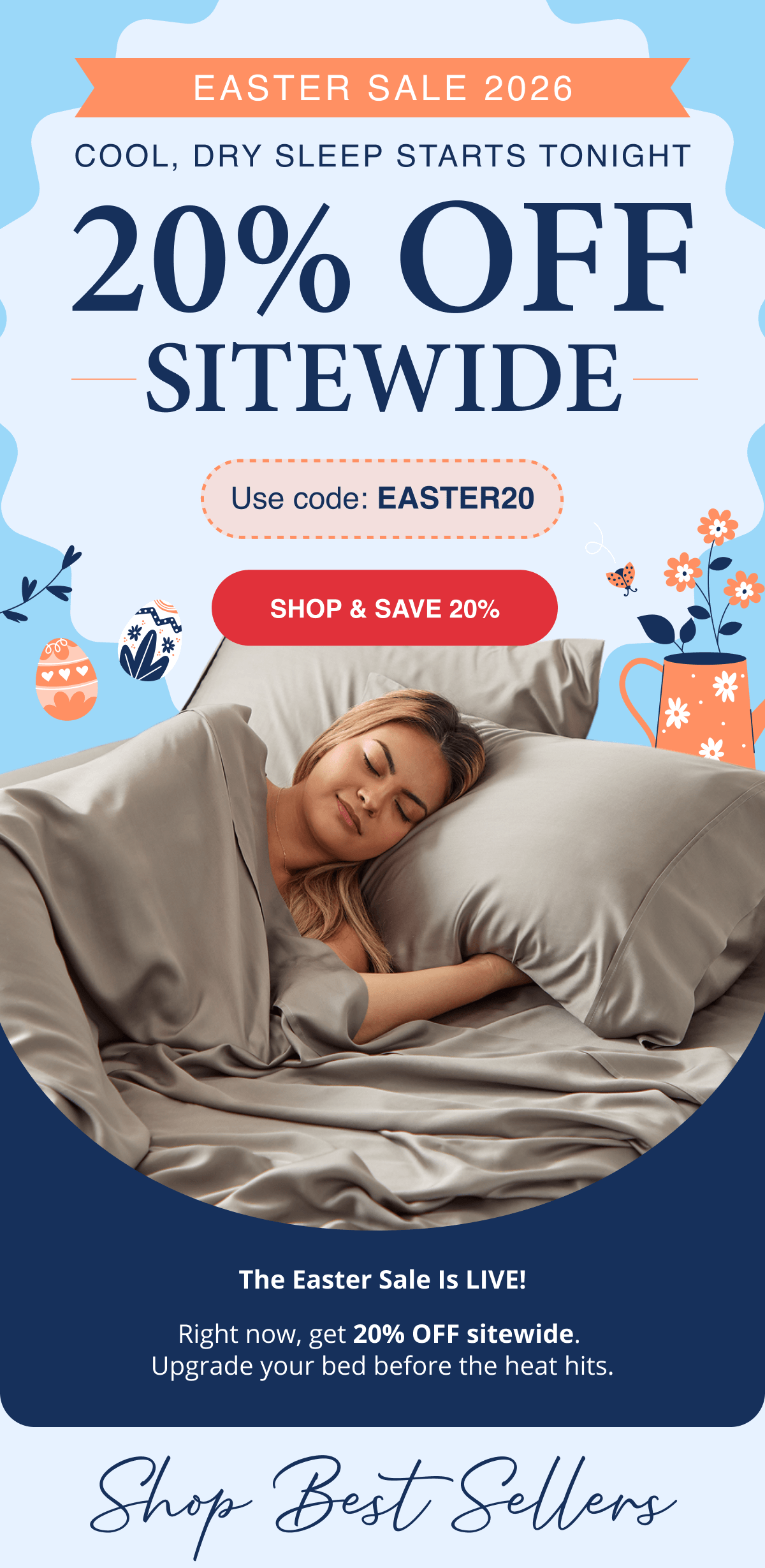 20% OFF Sitewide with code EASTER20