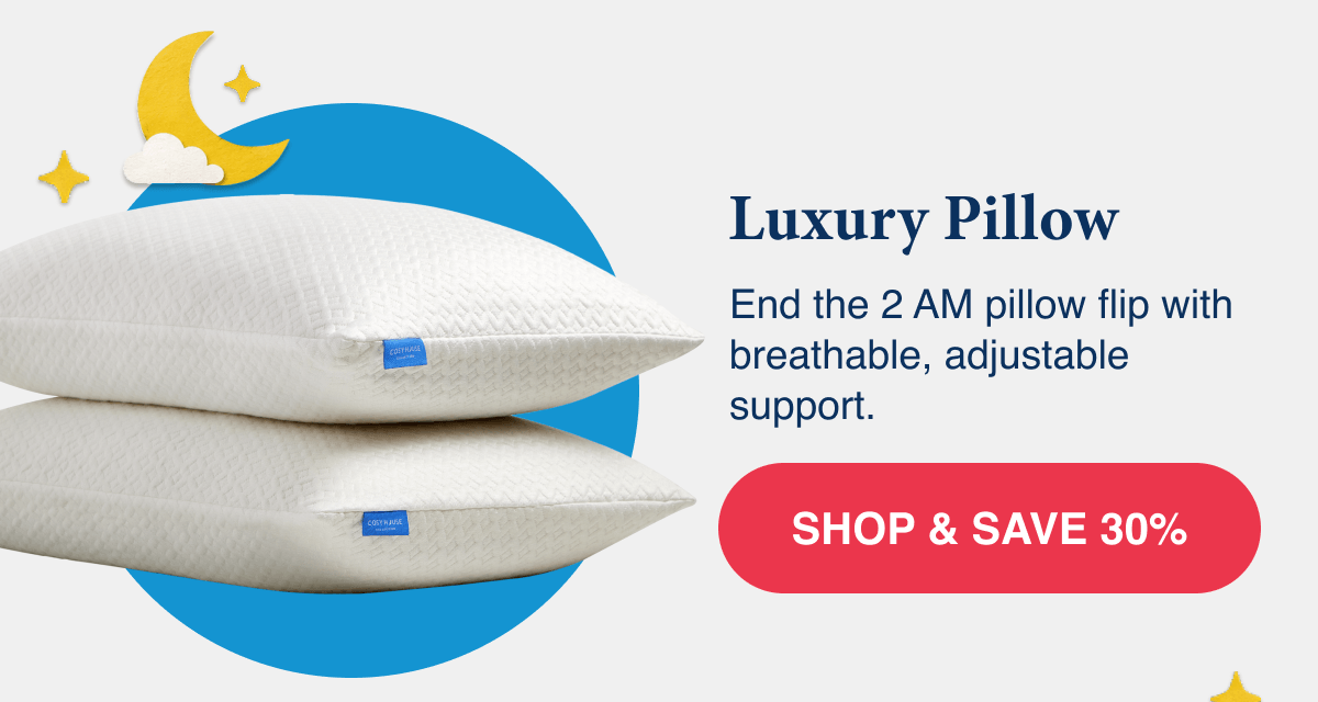 Luxury Pillow: End the 2 AM pillow flip with breathable, adjustable support.