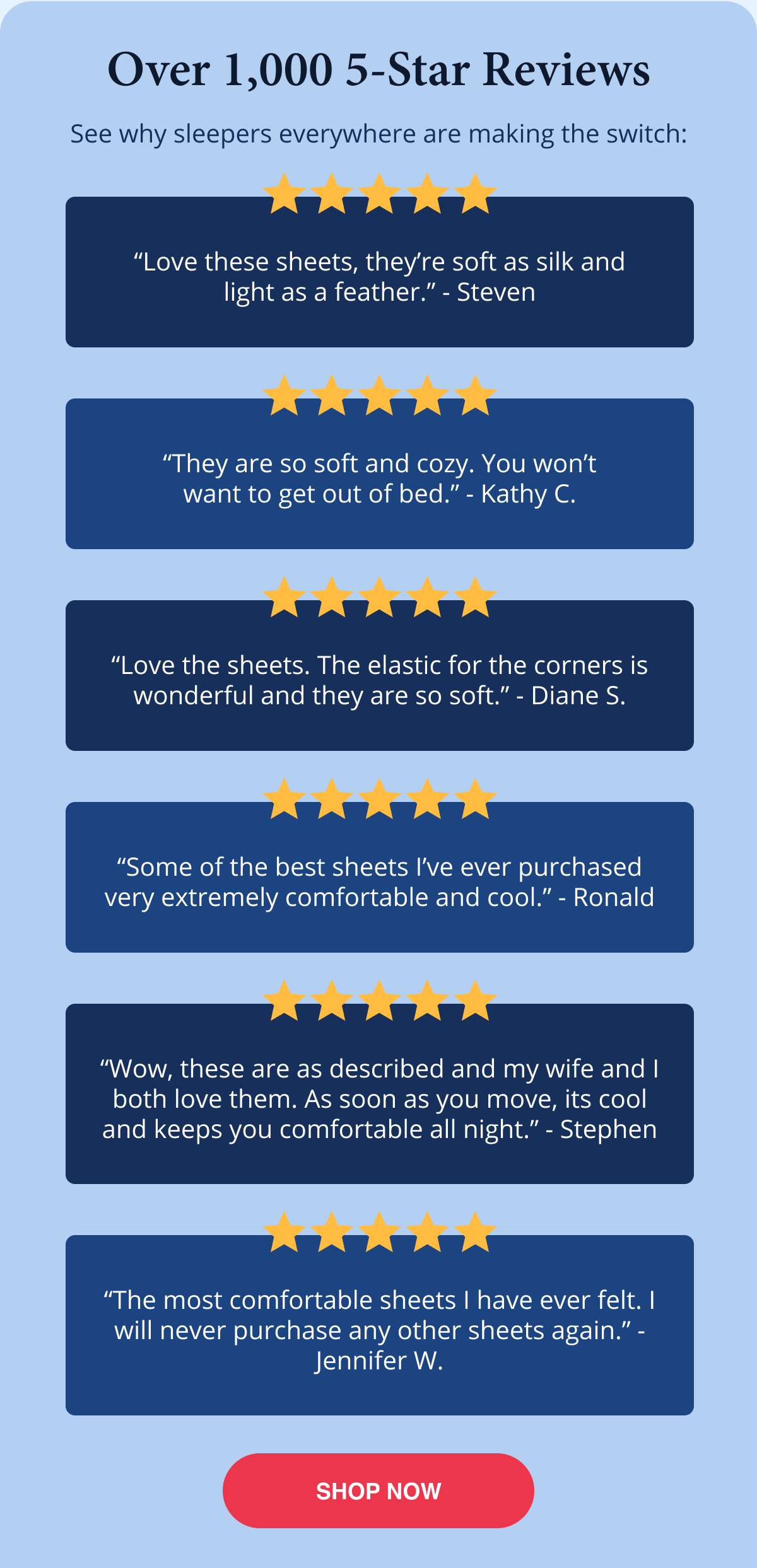 Over 1000 5-star reviews