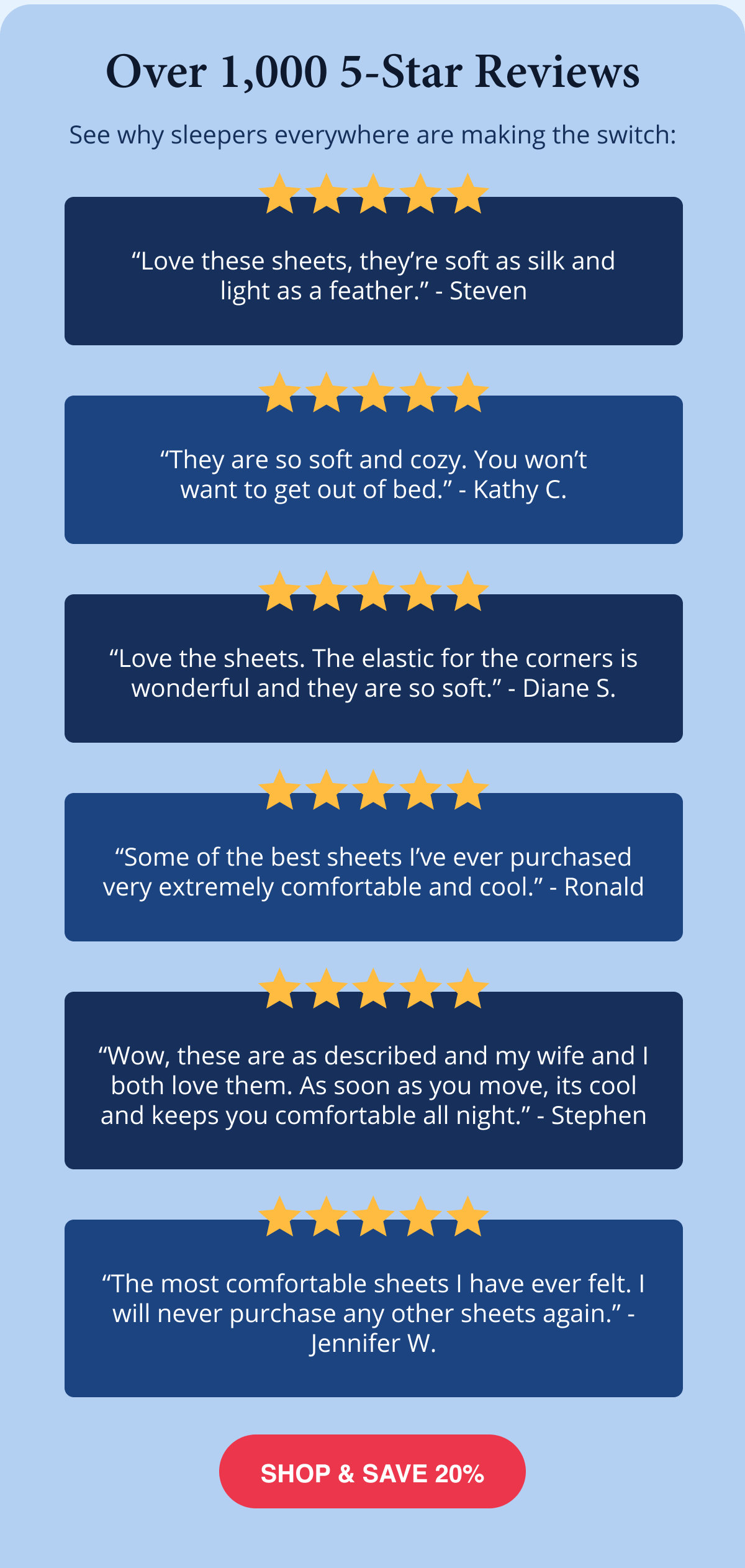 Over 1000 5-star reviews
