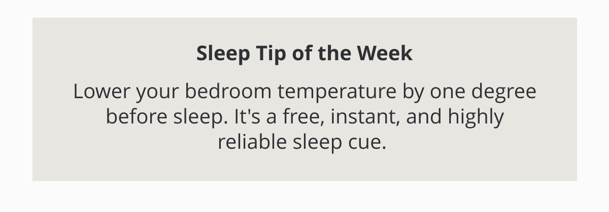 Sleep Tip of the Week 