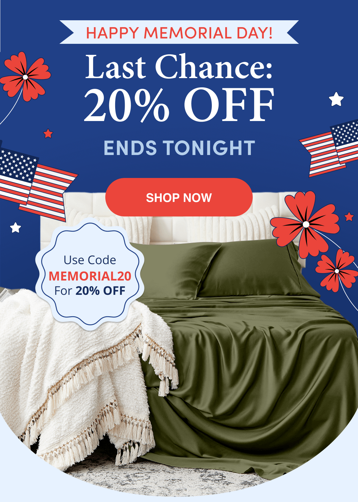 Last Chance! 20% OFF Ends at midnight