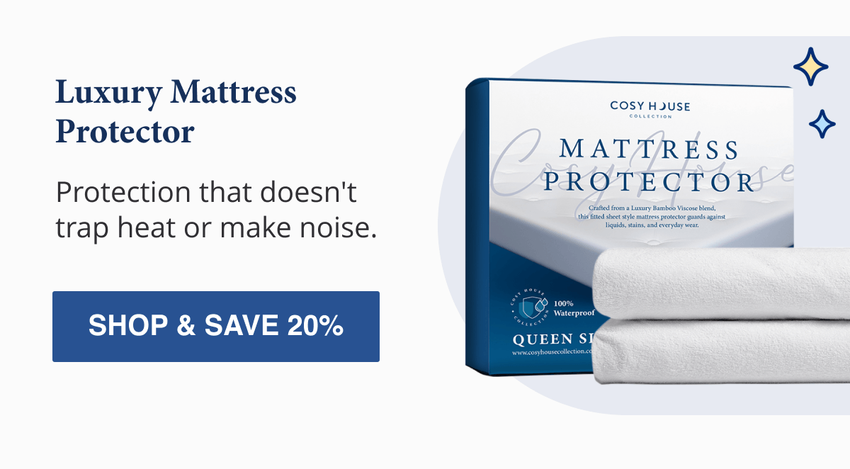 Luxury Mattress Protector Protection that doesn't trap heat or make noise.