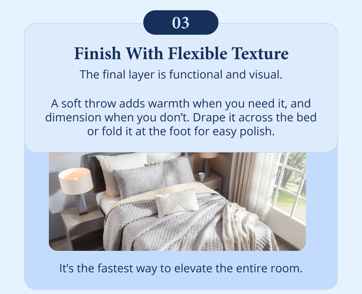 Finish with flexible texture