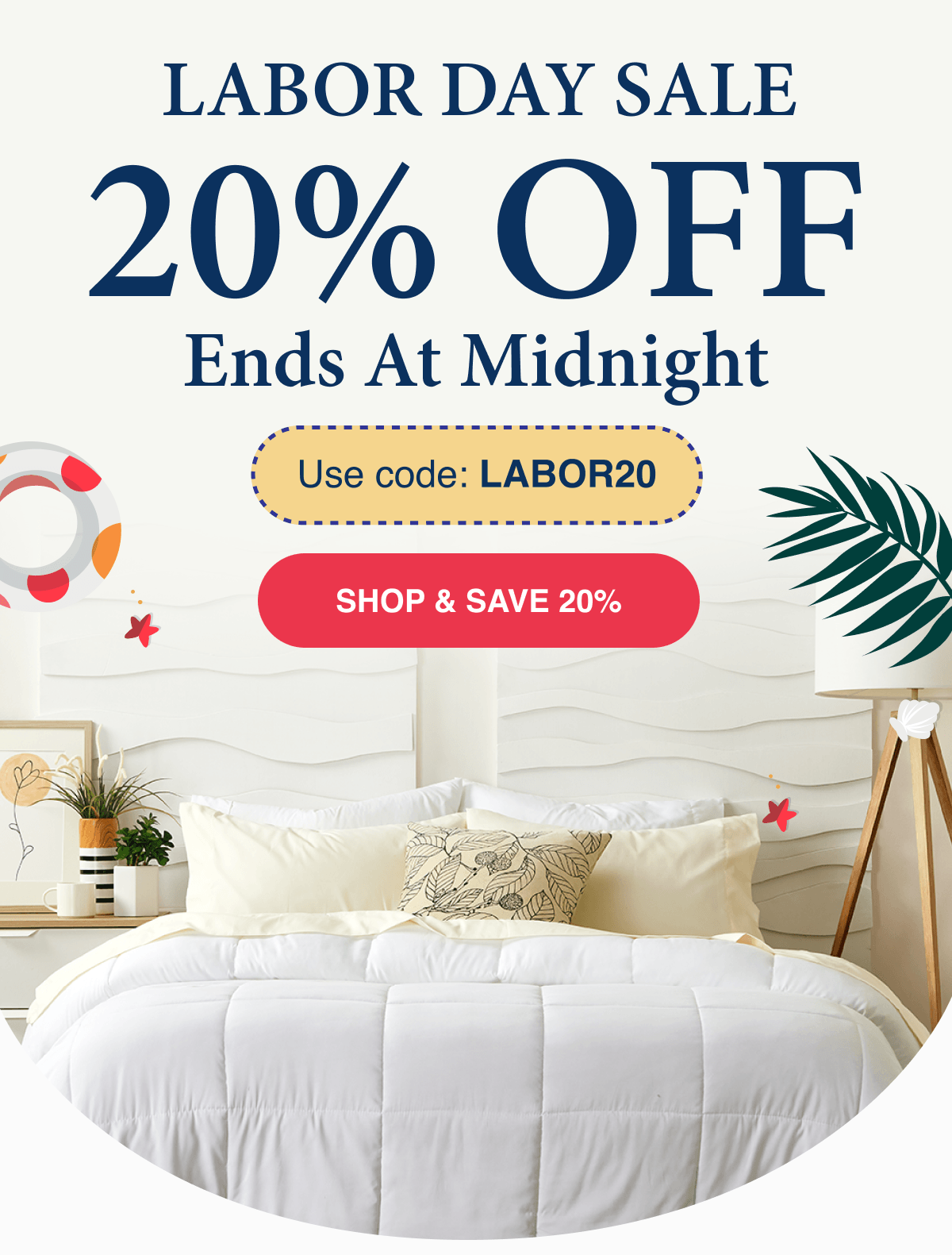 LABOR DAY SALE LAST CHANCE 20% OFF  Ends at midnight Use code LABOR20