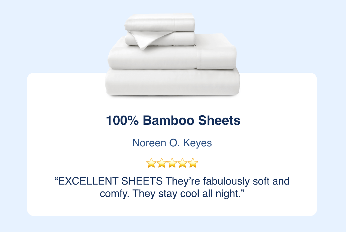 100% Bamboo Sheets