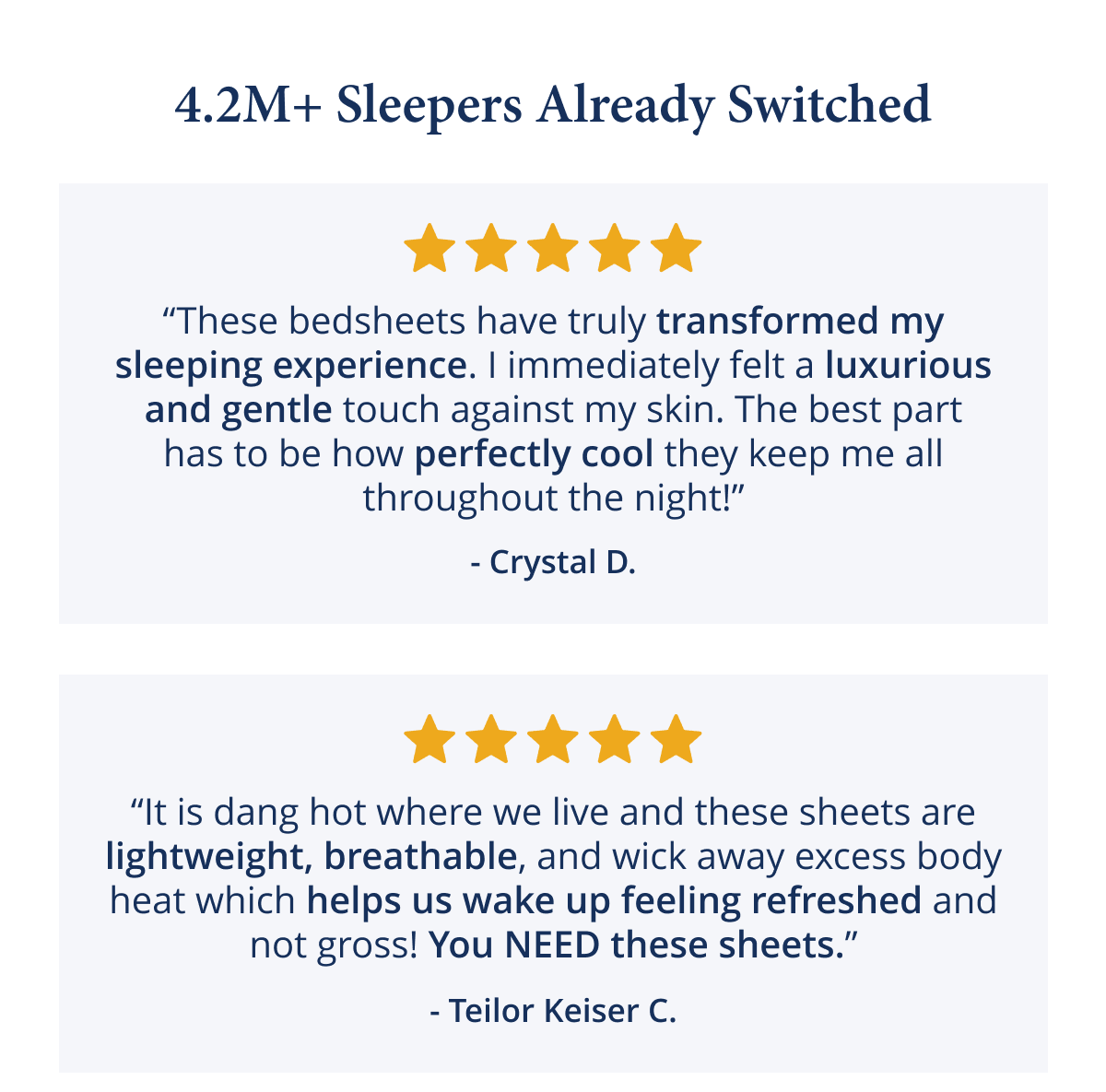 4.2M+ Sleepers Already Switched