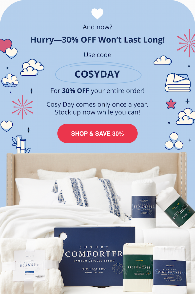 SHOP & SAVE 30%