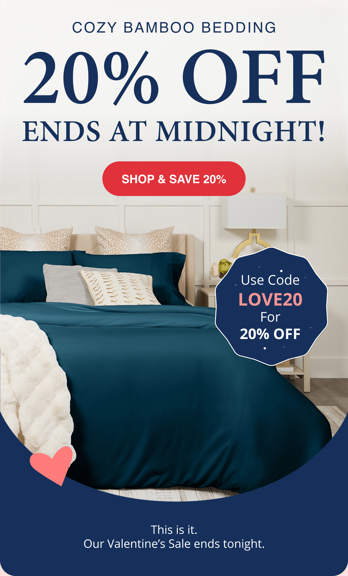 20% OFF ends at midnight!