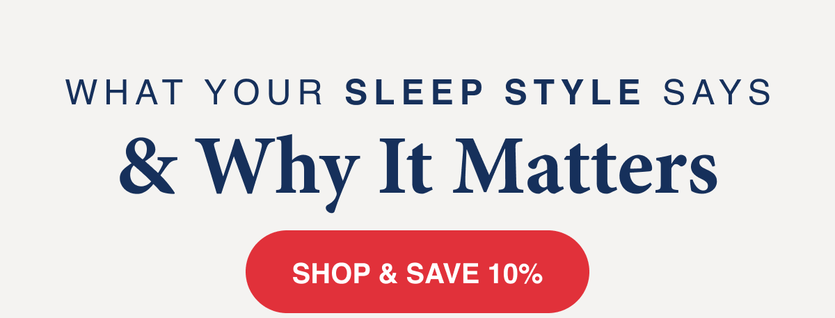 What your sleep style says about you