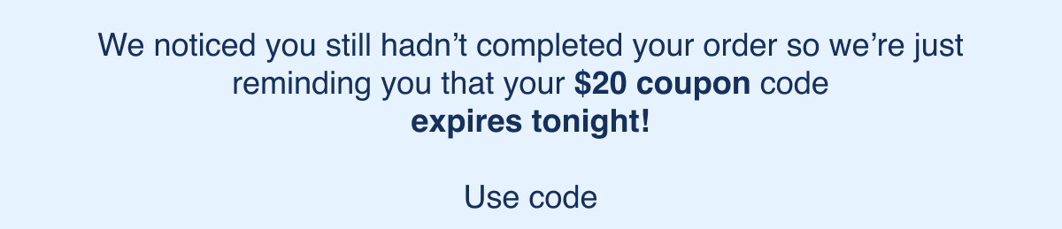 Use code PTFR20 