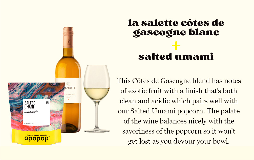 Popcorn + Wine The Perfect Pair 🍷 Opopop