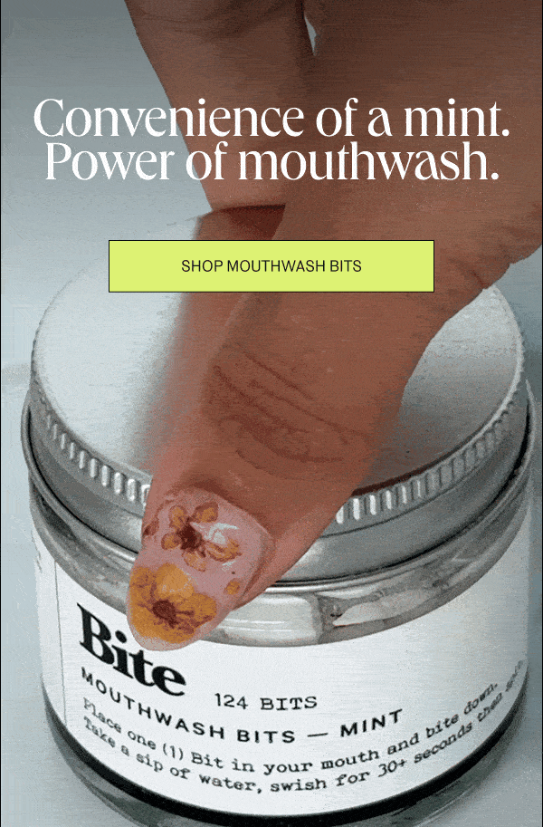 Convenience of a mint. Power of mouthwash.