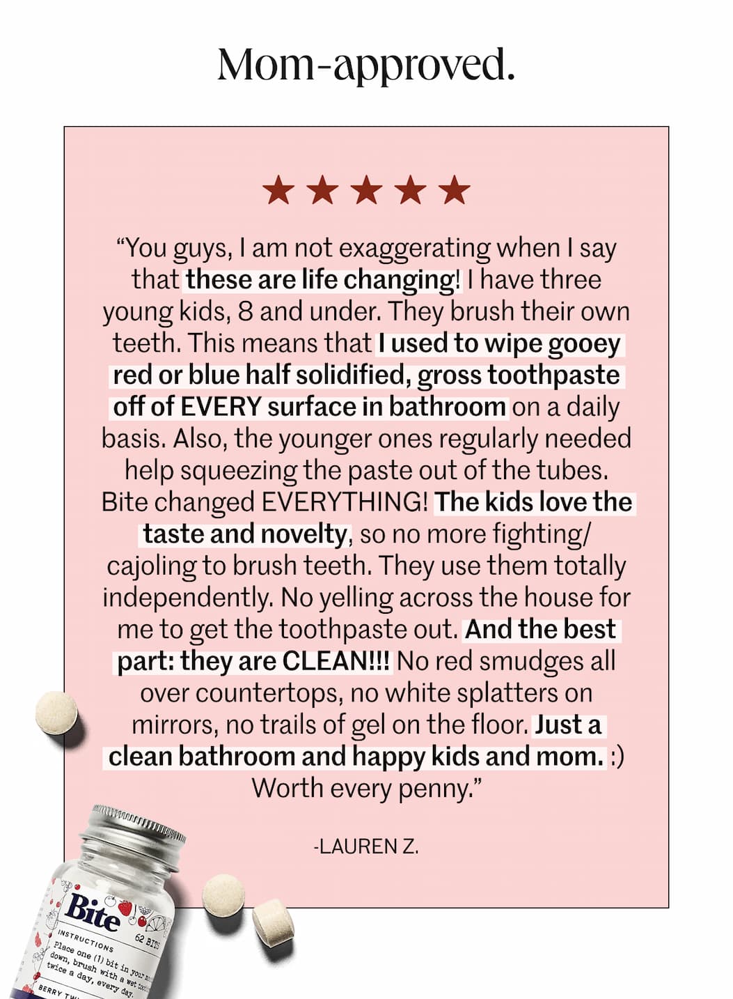 Mom-approved. Mom-approved.