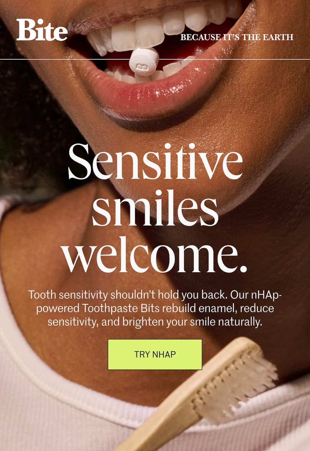 Sensitive smiles welcome Sensitive smiles welcome