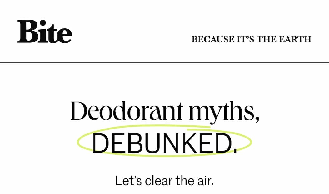 Deodorant myths, debunked.