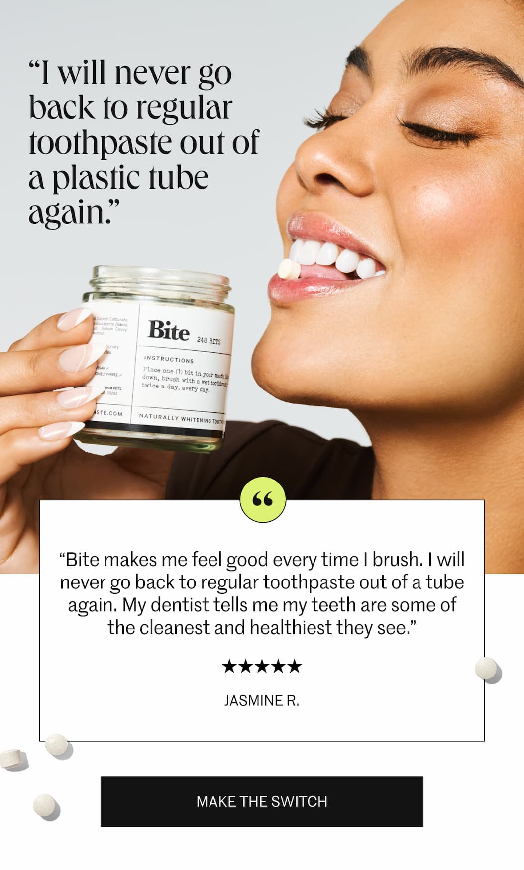 I will never go back to regular toothpaste. I will never go back to regular toothpaste.